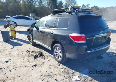 2012 Toyota Highlander Se V6 z USA, uszkodzony, nr VIN 5TDZK3EH5CS073402